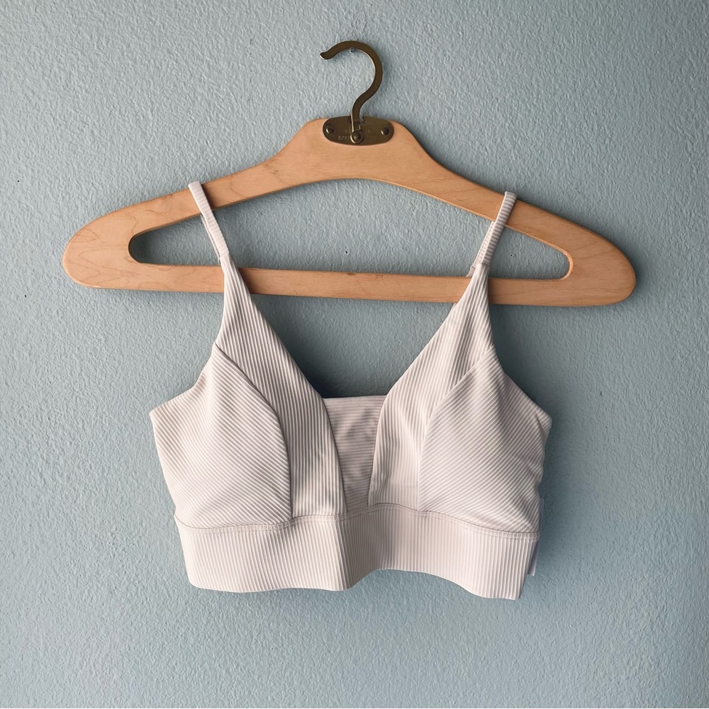 Old Navy | Active Beige Powersoft Light Support Go-Dry Sports Bra